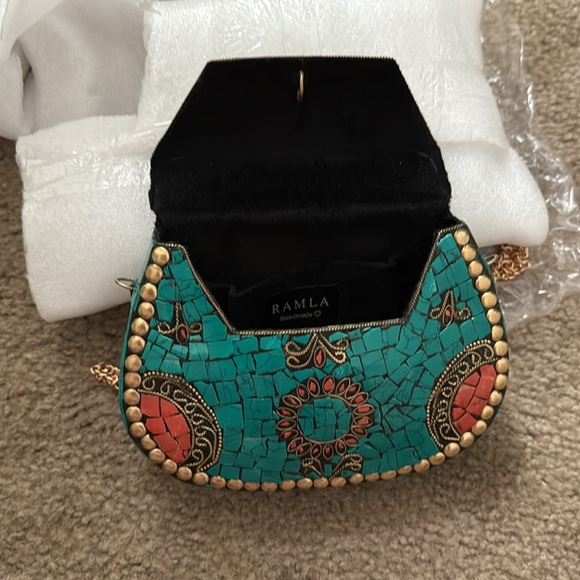 Ramla Jewel Bag Mosaic Tiles Handmade in Morocco - Picture 7 of 10